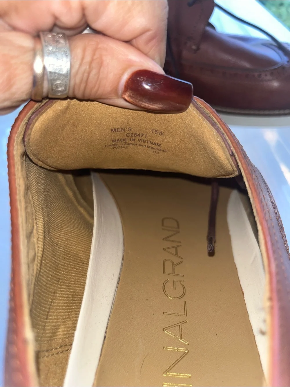 Cole Haan Men's Brown Wingtip Dress Shoes - Unbranded